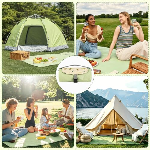 Waterproof Picnic Blanket (150 x 210 cm),lavabile in lavatrice,leggera e dotata di maniglia per il trasporto.Adatta per la spiaggia,il campeggio e Diverse attività all'aperto