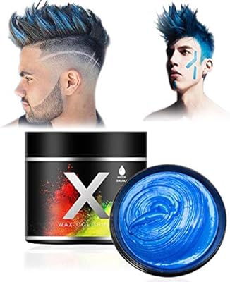 Blue Hair Color Wax One Time Temporary Modeling Natural Color