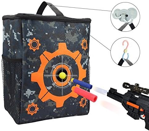 UWANTME Target Pouch Storage Carry Equipment Bag with 2PCS Hooks for Nerf N-Strike Elite / Mega / Rival Series
