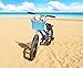 Colorbasket 01501 Kids Front Handlebar All Wicker Bike Basket, Hand Woven, Adjustable Leather Straps, Blue
