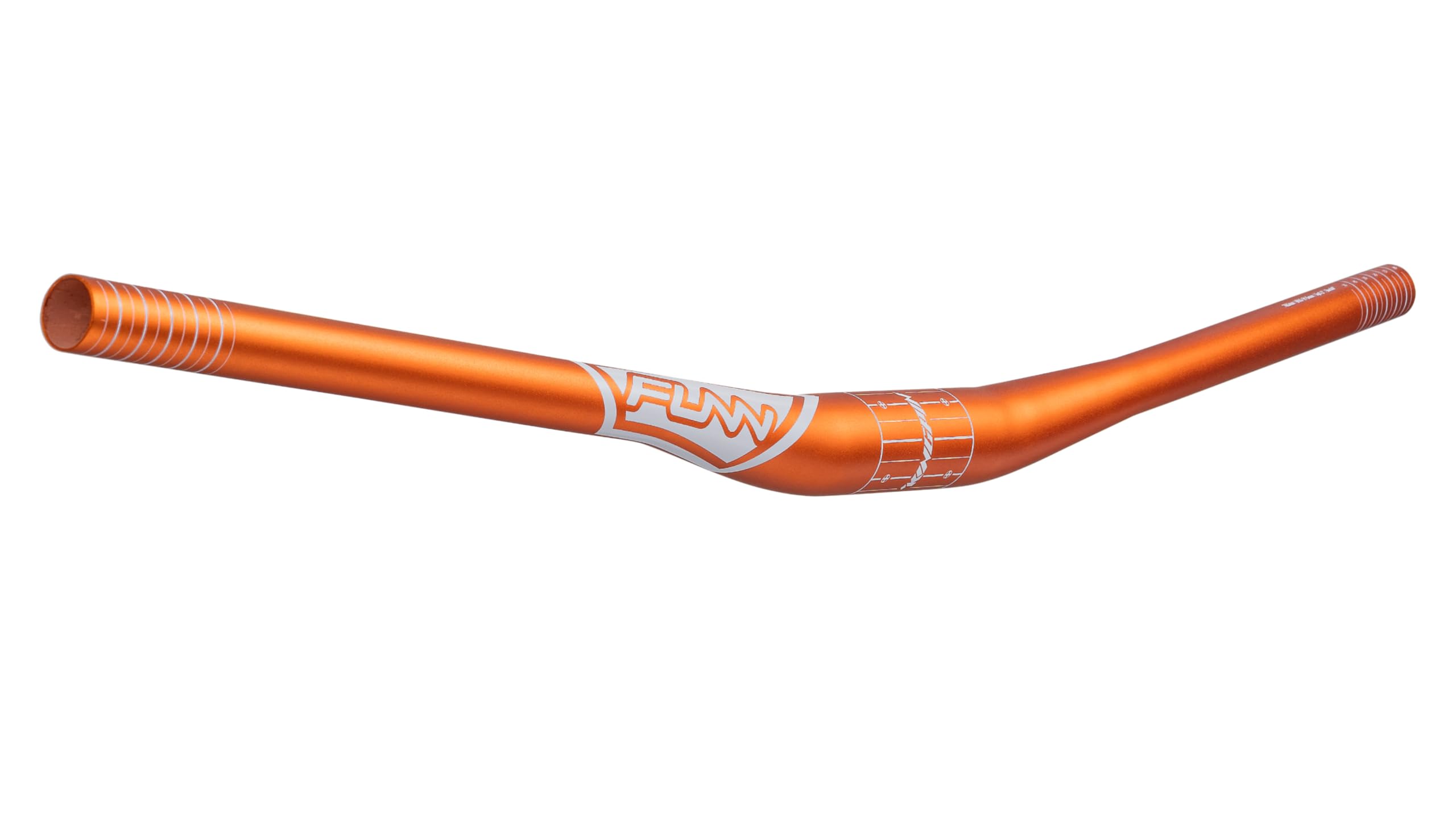 Funn Kingpin Mountain Bike Handlebar with Bar Clamp 31.8mm and Width 810mm, Tough and Lightweight Alloy Riser Handlebar for MTB, BMX and Road Bike, Rise 15mm MTB Handlebar (Orange)
