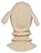 Bienvenu Kids Hat Winter Cold Weather Crochet Earmuff Beanie Hat Scarves Neck Warmer 1 Piece Set, Beige