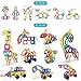 Jasonwell Magnetic Tiles Creative Magnetic Building Blocks Set for Boys Girls STEM Preschool Educational Construction Kit Magnet Stacking Toys for Kids Toddlers Children