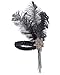 JustinCostume 1920s Accessories Headband Necklace Gloves Cigarette Holder (AS)