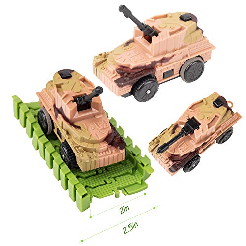 image for VENSEEN Dinosaur Kids Toys 154Pcs. A Dinosaur World Road Race Car Flex