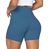Sunzel No Front Seam High Waist Biker Shorts for Women, Squat Proof Yoga Workout Gym Bike Shorts