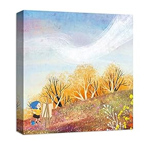 Beautiful Autumn Painting Artwork for Framed for Children