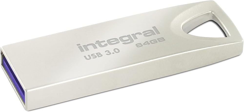 Integral 64GB USB 3.2 Gen 1 Flash Drive Arc Metal Casing