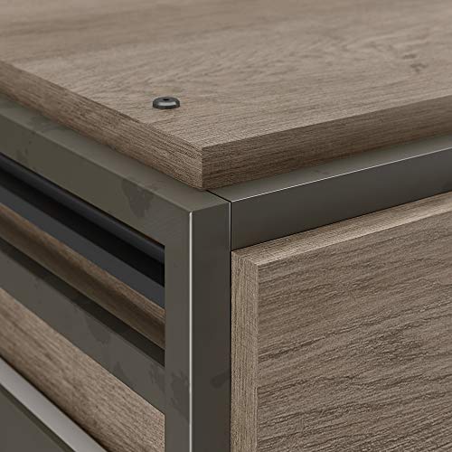 Bush Furniture Refinery Lateral File, Restored Gray Pricepulse