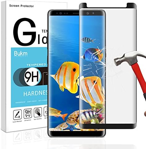 Galaxy Note 8 Screen Protector,Anti-Scratch/Anti-Bubble/Case Friendly/High Touch Sensitivity/9H Hardness,Bukm Glass Screen Protector for Samsung Galaxy Note 8