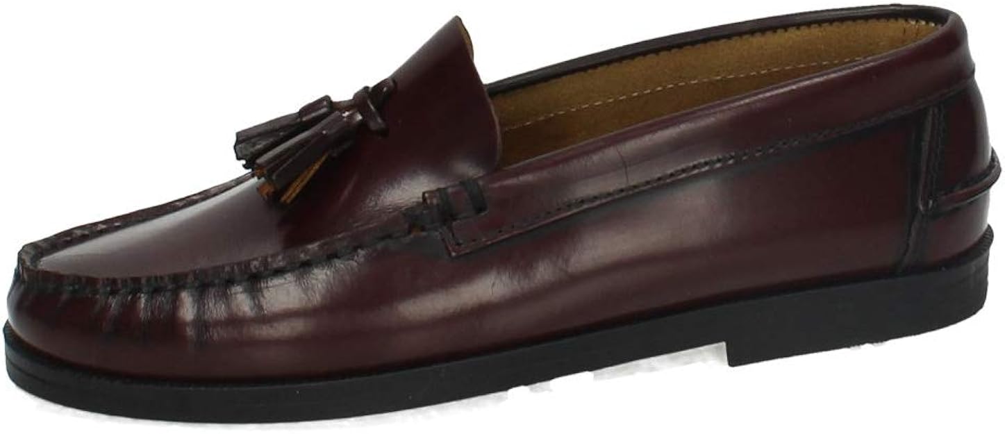 MADE IN SPAIN 213 Castellanos Bordeaux Boy Shoes MOCCASIN Amazon.co.uk