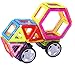 Magnetic building Blocks set, 71 pcs 3D Building tiles Construction Playboards toys, 2017 new version with music - Creativity & Imagination for hours of fun for your growing kids