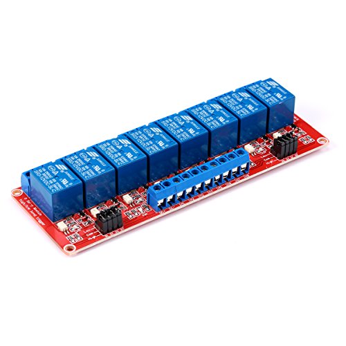 8-Channel DC 12V 8CH Relay Module with Optocoupler H/L Level Trigger for Arduino