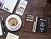 RFID Blocking Leather Travel Passport Holder With Snap, Bifold Wallet For Men And Women, Brown