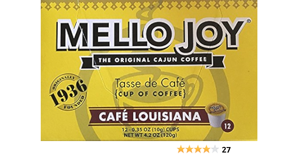 Mello Joy Cafe Louisiana Coffee Single Serve Cups Box Of 12 Amazon Com Grocery Gourmet Food
