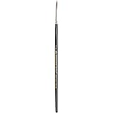 Winsor & Newton Series 7 Kolinsky Sable Watercolor Brush - Round #1 (5007001) , Black