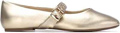 - Sapatilhas de ballet douradas femininas - calçado confortável e versátil - Moda casual - modelo 14511808 (Tamanho: 36)