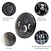 Black 7 Inch Led Round Headlight and 4.5 Inch Matching Passing Lamps Fog Lights for Harley Davidson Motorcycles