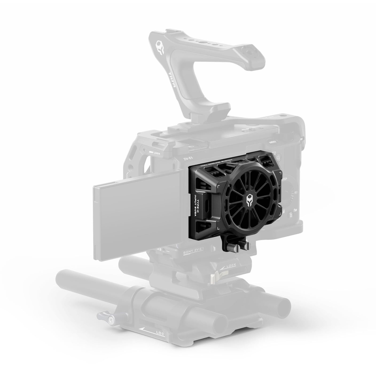 Tilta Cooling System Compatible with Sony ZV-E1 with Multi-Speed Fan and Thumb Screws Compact and Accessible – Black TA-T35-CS-B