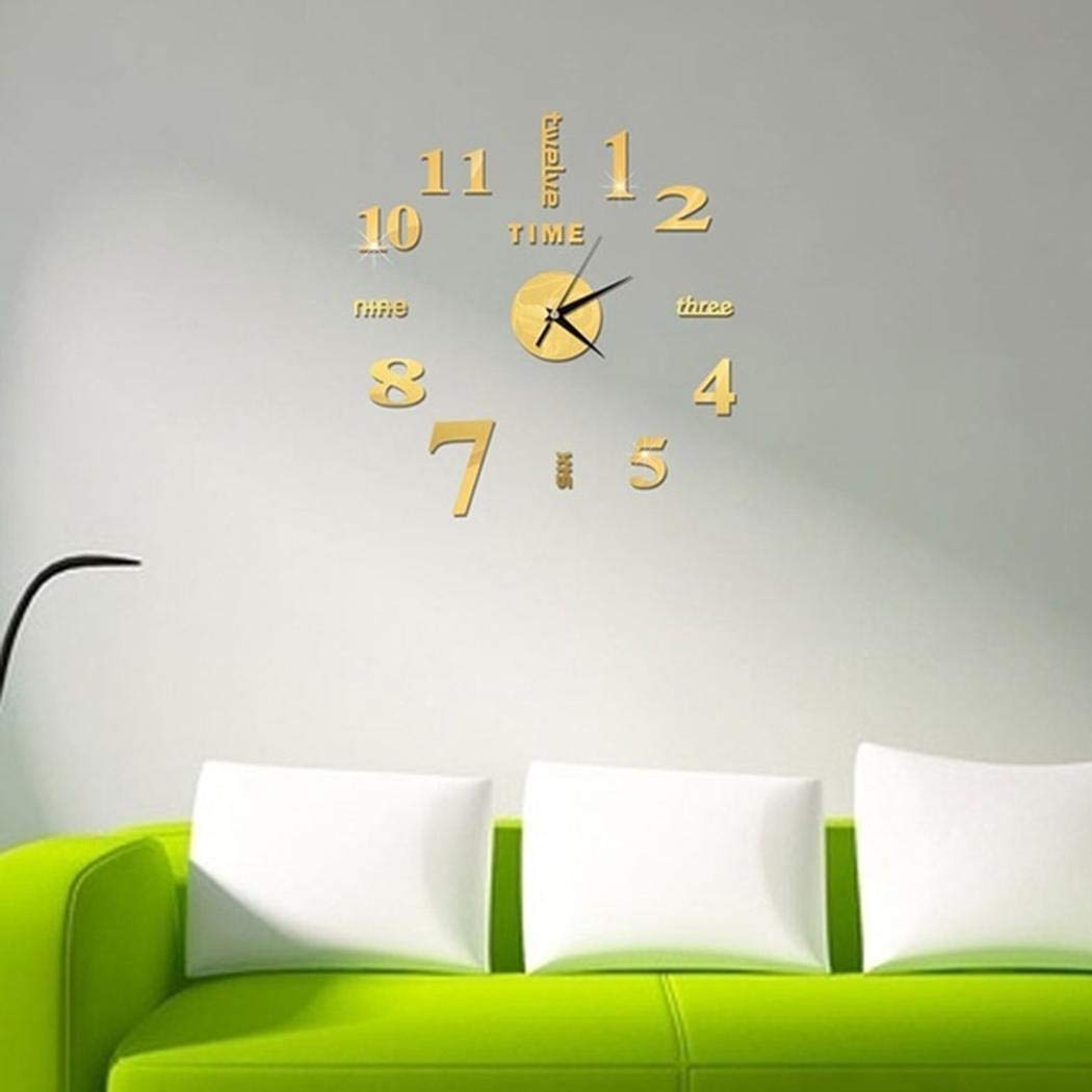 Zimrio Orologio Decorativo per la casa con Orologio da Parete al Quarzo di Forma Rotonda Muto Casa e Cucina