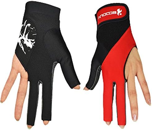 Unisex Men and Women Professional Billiards Gloves Snooker Cue Shooters Gloves(2 Pieces)