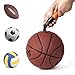 OUTGEAR Dual Action Ball Pump for Soccer Ball, Football & Basketball with 5 Replacement Needles, Elegant Storage Pouch and Pressure Gauge