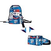 Pro Specialties Group Oklahoma City Thunder Transformer Multi-functional Sports Bag, Adjustable Strap