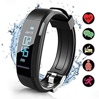 ELEGIANT HR Activity Tracker, Fitness Tracker IP67 with fit Pedometer Waterproof, Heart Rate Monitor, Calorie Counter, Sleep Monitor for Men Women and Kids