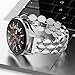 TOYOUTHS Compatible with Samsung Galaxy Watch 7/FE/6/5/4 40mm 44mm Bands, 20mm Metal Chain Strap for Galaxy Watch 6 Classic 43mm 47mm/Watch 5 Pro 45mm/Watch 4 Classic/Watch 3 41mm/Active 2, Silver