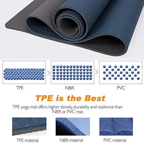 image for TOPLUS Yoga Mat - Classic 1/4 inch Pro Yoga Mat Eco Friendly Non Slip 