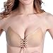 ANGELGG  Women's Strapless Self Adhesive Silicone Invisible Push-up Bras, Pack of 2