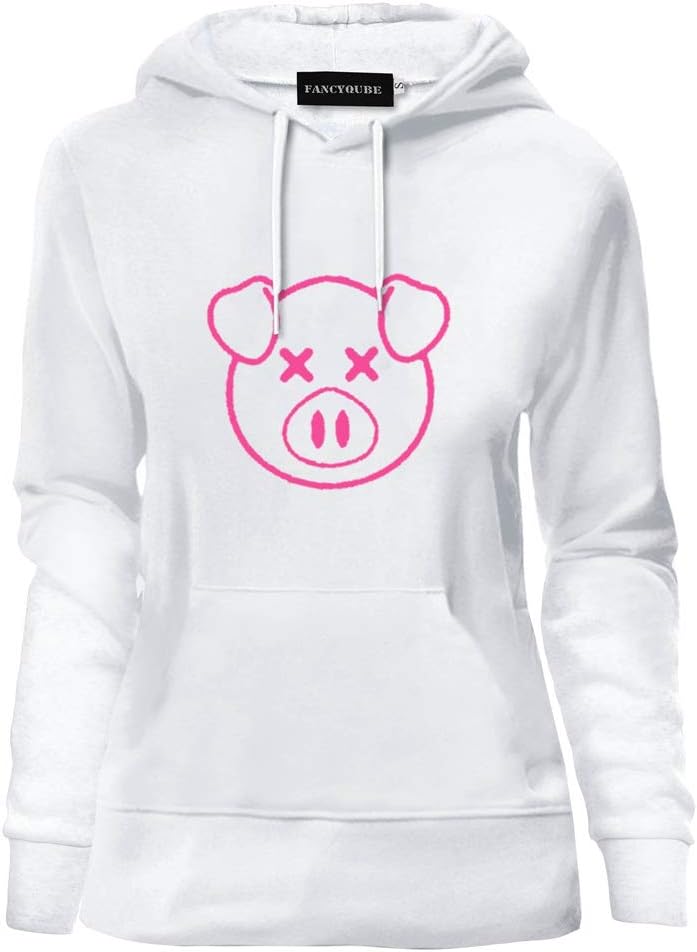 lucasy Shane Dawson Hoodie Pink Gig Print Long Sleeve Dawson Inspired Hooded Sweatshirt