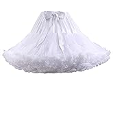 SHEJIZE Women's Petticoat Skirts Chiffon Tulle Skirts Underskirt Tutu Ballet Dress Puffy Crinoline