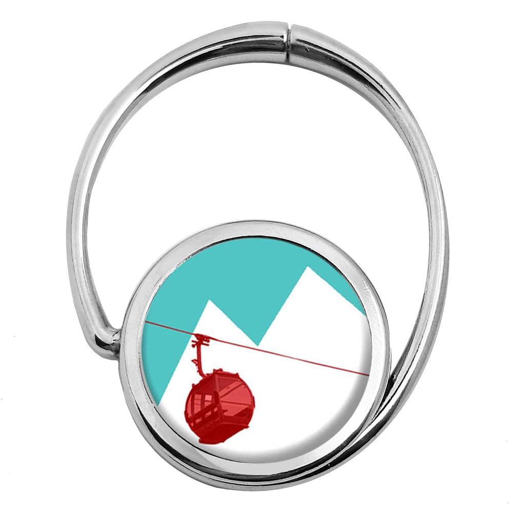 Miss Kha Portable Handbag Turquoise - Mountains Design