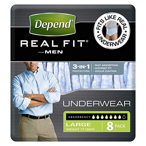 Depend ActiveFit Incontinence Pants for Men, Large 8 Pants Amazon.co.uk Prime Pantry