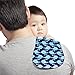 Baby Burp Cloths 4 pack, 100% Organic Cotton | Large, Triple Layer, Ultra Absorbent & Soft |Burping Rag for Newborn, Gender Neutral |Baby Shower Set for Boys & Girls “ Ahoy Set” By Chunky Chops