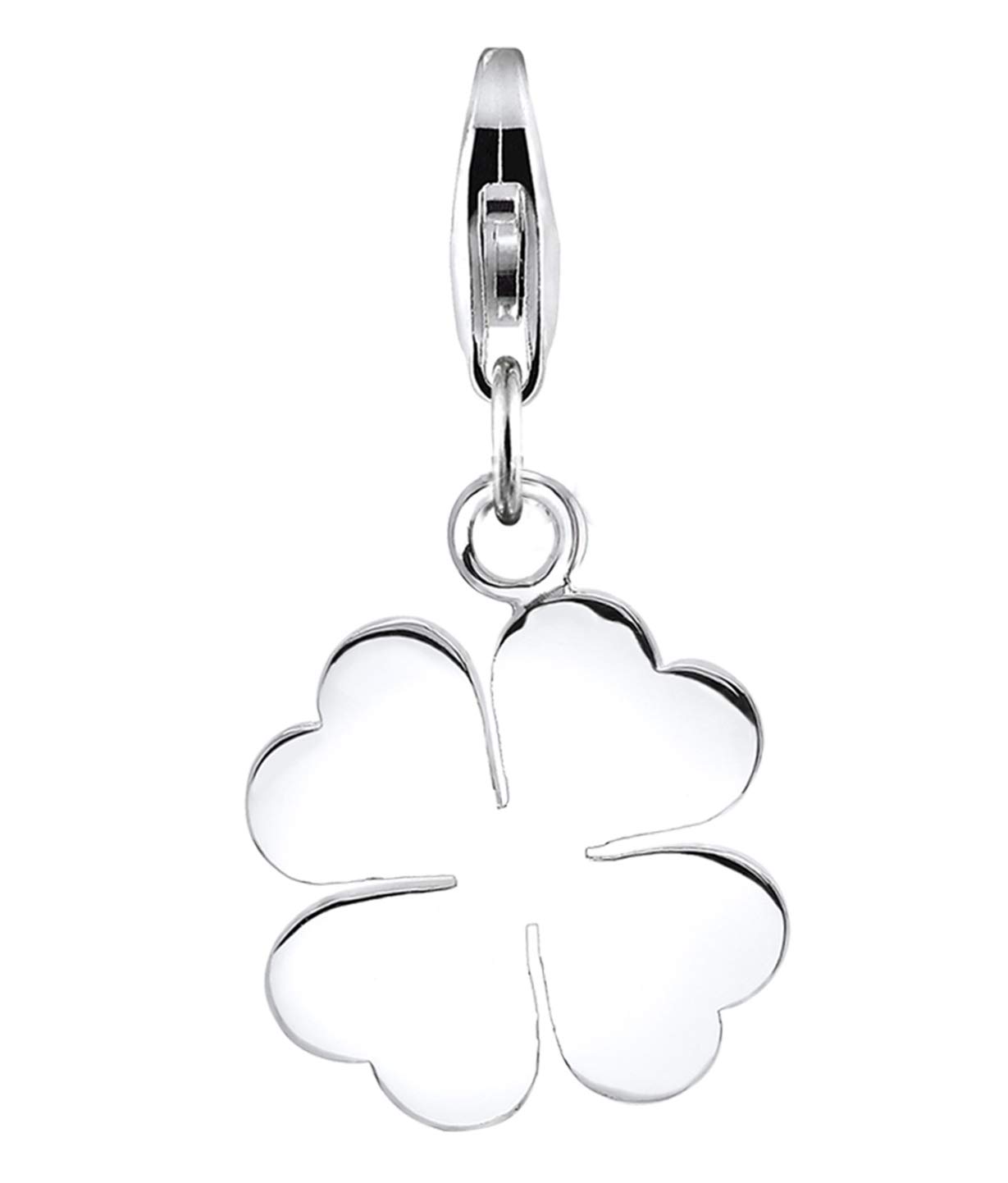 Nenalina 0403681419 Women's Lucky Charm 925 Sterling Silver Suitable for All Standard Charm Bracelets and Charm Bracelets Silver