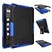 NOKEA Heavy Duty High Impact Resistant Armor Protection Cover Anti Slip Kickstand Feature Skin Case Work with Fire 7 Tablet with Alexa (7th Generation, 2017 Release)(Blue)