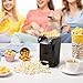 Aicok Hot Air Popcorn Popper, 1200W Fast Popcorn Maker with Butter Warming/Measuring Cup, Removable Lid, Easy To Cleanup, Black