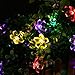 50 LEDS Holiday Decorations Solar String Lights Flower Garden Lights Panpany Outdoor Lighting for Indoor, Patio, Fence,Patio, Party