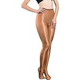 70D Women Shiny Tights Oil Shimmer Glossy Control Dance Stocking High Stretch Pantyhose For Shaping