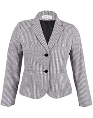 Women's Petite Circle-Pattern Blazer