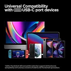 Spigen [USB-IF Certified USB 4 Cable 2.6ft for