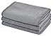 KinHwa Soft Washcloths Quick Drying Face Cloths Reusable Makeup Remover Cloths Microfiber Facial Cloths for Washing Face Gray Makeup Washcloths 3 Pack