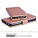 Galaxy S8 Plus Wallet Case,Acrass Samsung Galaxy S8 Plus Flip Cover Case with Kickstand and Card Slots For Girls,Rosegold