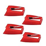 4 Pack Ruby Record Player Needle Turntable Stylus