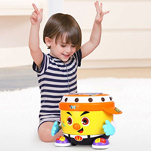 Woby Interactive DJ Drum Hip Hop Development Musical Dance Voice Recording Educational Learning Gift Fun Toy for Toddler Baby Boy Girl - Thumbnail 7