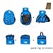 TIBAG 30L/35L Water Resistant Lightweight Packable Foldable Hiking Camping Daypack Backpack (25L, Nice Royal Blue)