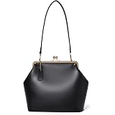 Slouchy Kiss Lock Crossbody Bag Women Hobo Shoulder KissLock Purses Handbag | Kiss-lock Closure,Premium Faux Leather,Comfortable Shoulder Strap,Large Capacity,Perfectly Slouchy,Kiss Lock Crossbody Bag