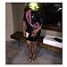 TowerTree Women's Sparkle Glitter Sequin 3/4 Sleeve Bodycon Shiny Party Dress Vegas